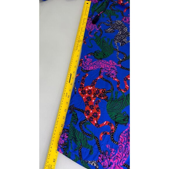 Anthropologie Pants Womens Medium M Animal Print Drawstrings Wide Leg Boho - Picture 7 of 10